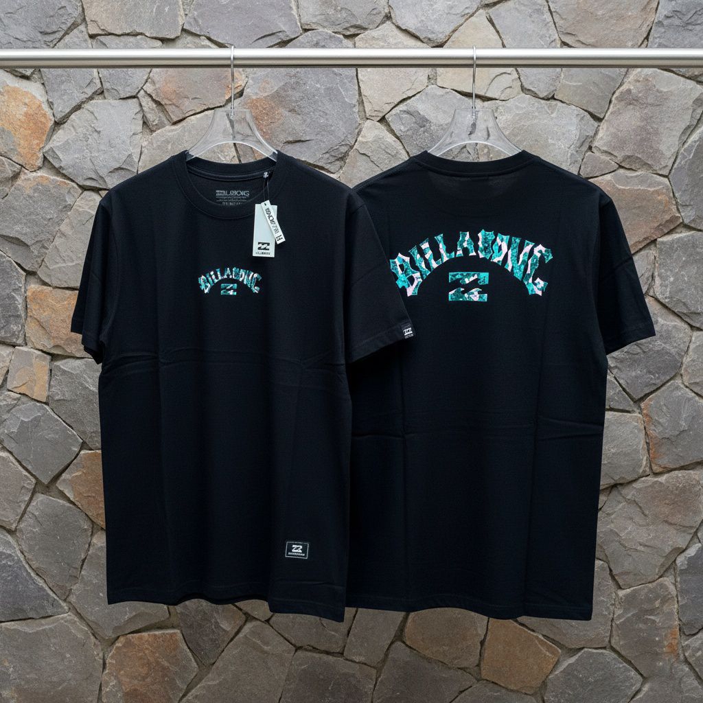 OBRAL Kaos Distro Pria Lengan Pendek Billabong Oblong Cowok Katun Halus Lembut Nyaman Terlaris