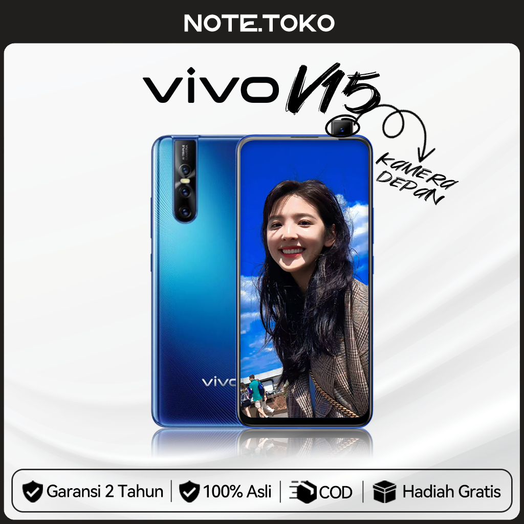 HP SMARTPHONE VIVO V15 8GB/256B FULLSET GARANSI 24 BULAN POP UP CAMERA 32MP/AI Triple Camera