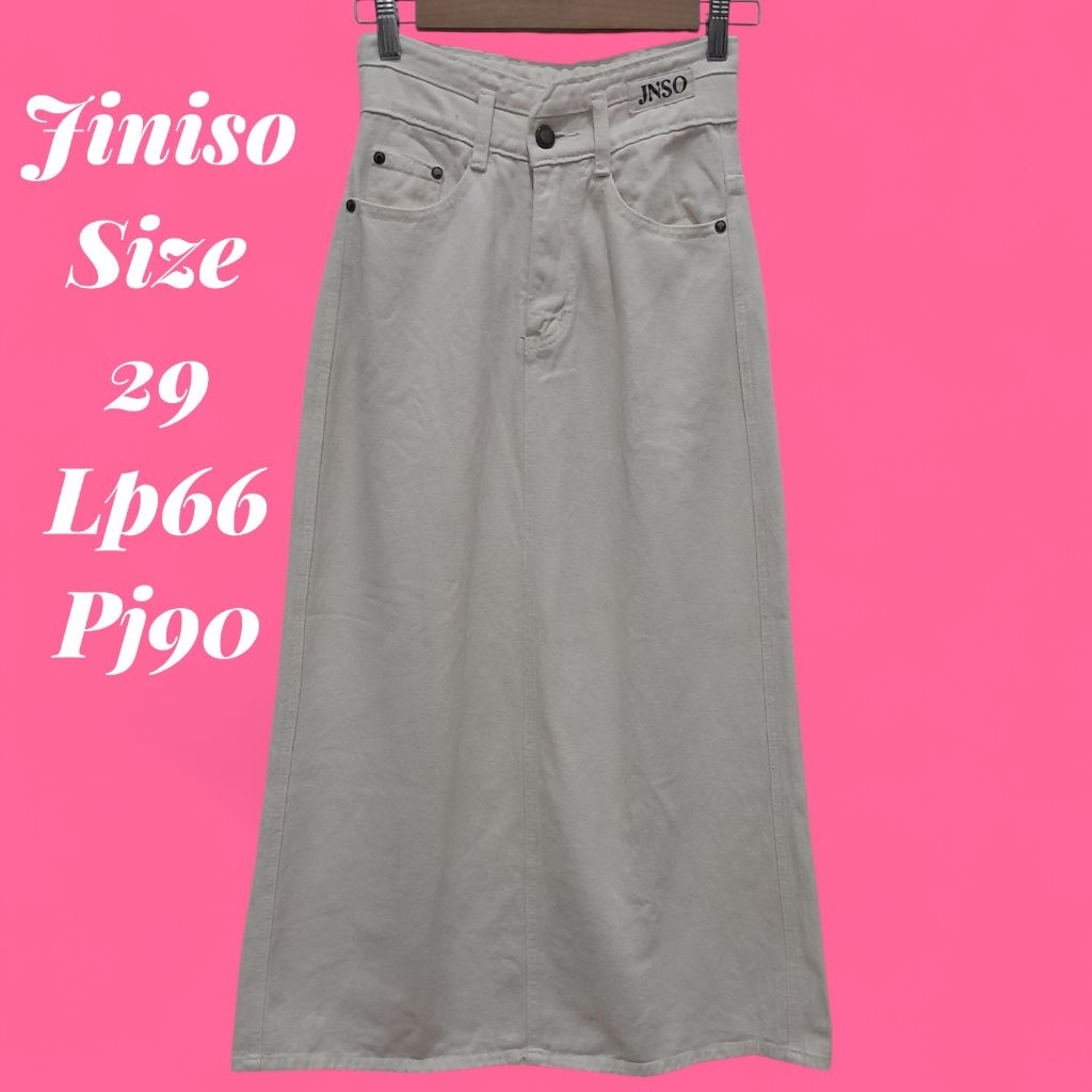 preloved rok jeans jiniso