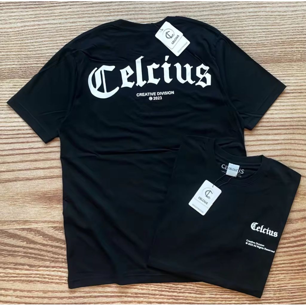 KAOS CELCIUS CREATIVE DIVISION 023 T-SHIRT DISTRO BLACK UNISEX