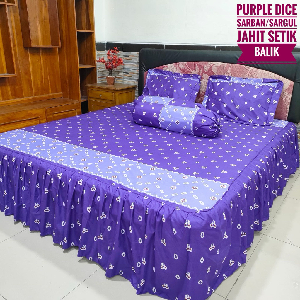 Sprei Rumbai Motif Cantik Ukuran Jumbo dn Komplit 100x200CM - 200x200CM