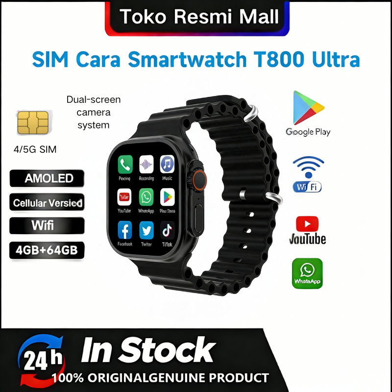 SIM card slot  SmartWatch With sim slot 4GB RAM+64GB ROM Smart Watch S9/S10Ultra For Android IOS Sto