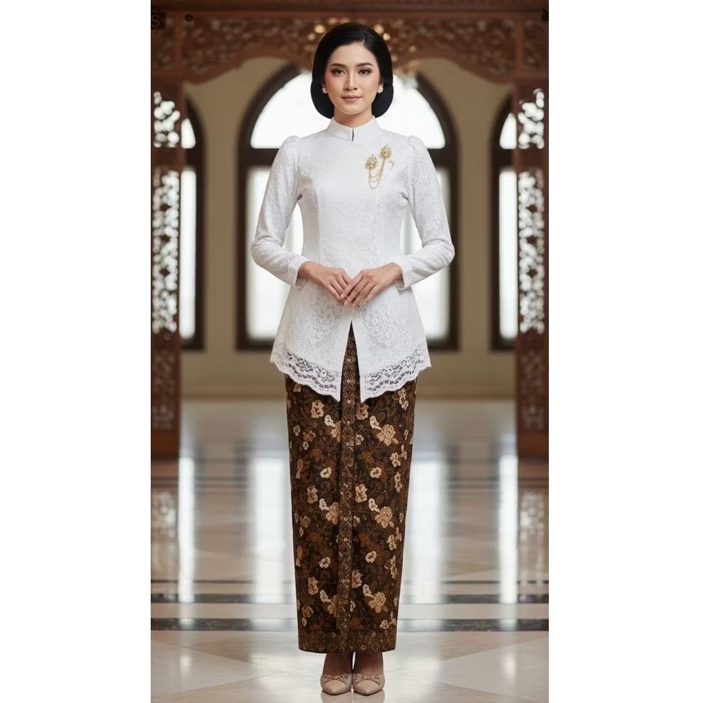 Batik Solo Trendy - Blouse Batik Tirani Atasan Wanita Katun Halus Lapis Furing TRIKOT - Ori Batik So