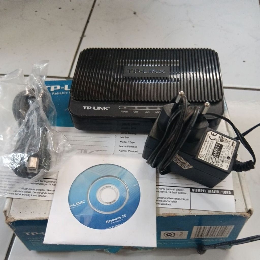 Mode Router Tp-link TD-8817 ADSL2+ Ethernet baru