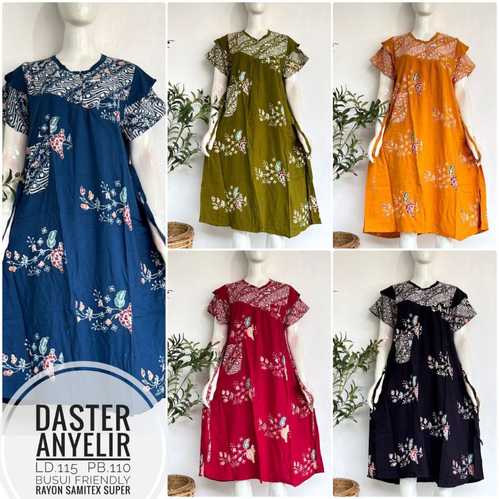 Daster anyelir yasmin LD 110 115 cm rayon candi mekar samitex mahda tulip Nagita tisa rosa dress umb