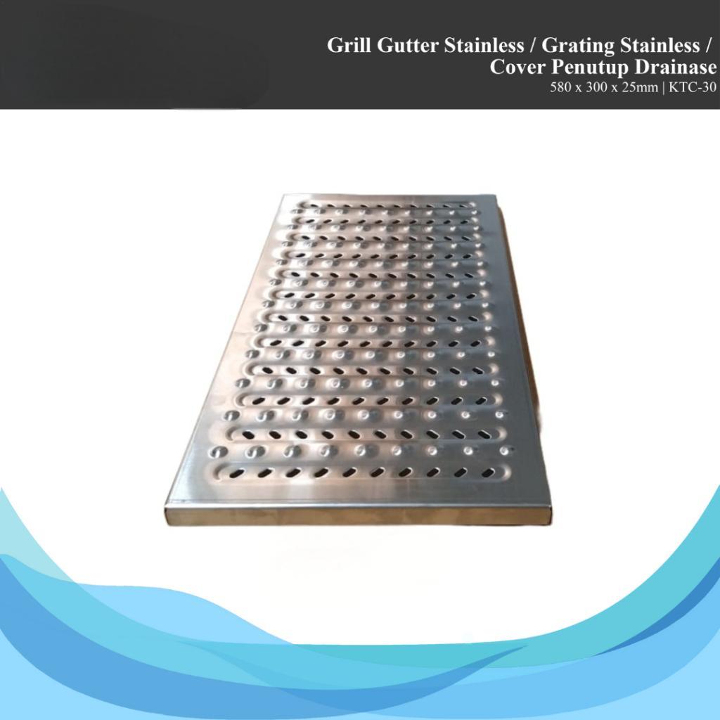 Grill Gutter Stainless/ Grating Stainless / Cover Penutup Drainase
