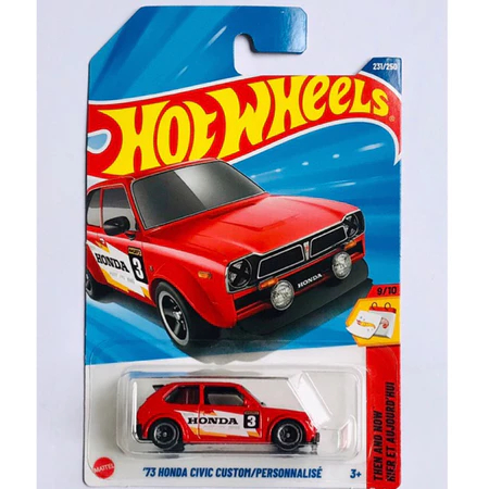 Hot Wheels 73 Honda Civic Custom/Personnalise Diecast Honda Civic Hotwheels Honda Civic