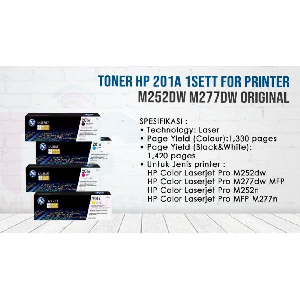 TONER HP LASERJET201A ORIGINAL/Untuk Jenis printer :HP Color Laserjet Pro M252dw
HP Color Laserjet P