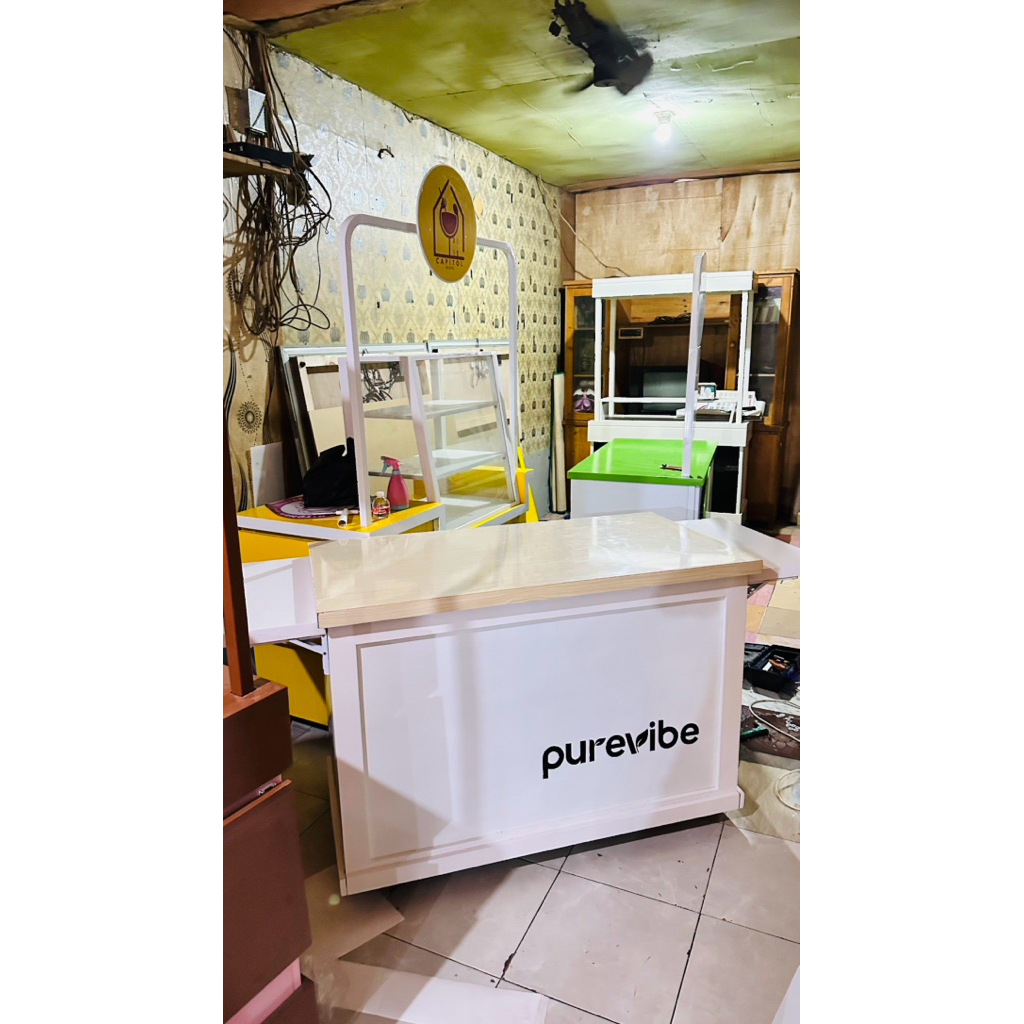 booth portable kopi, booth lipat untuk jualan kopi