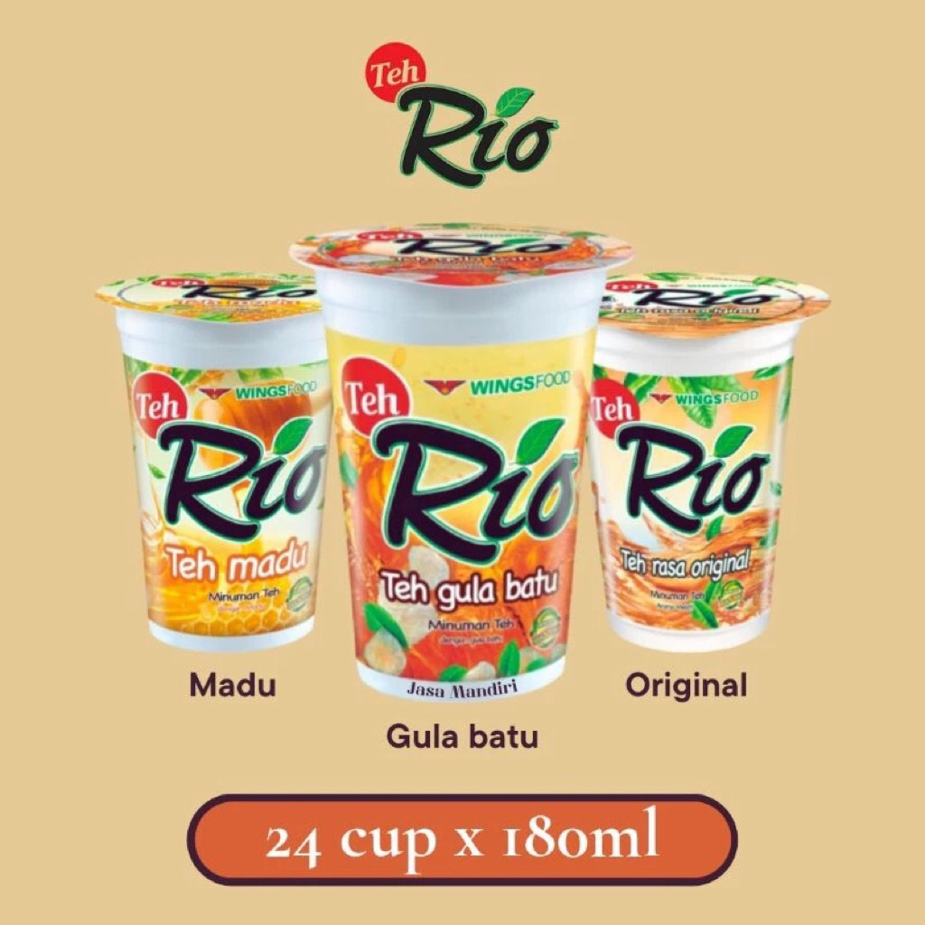 Promo teh Rio minuman kemasan