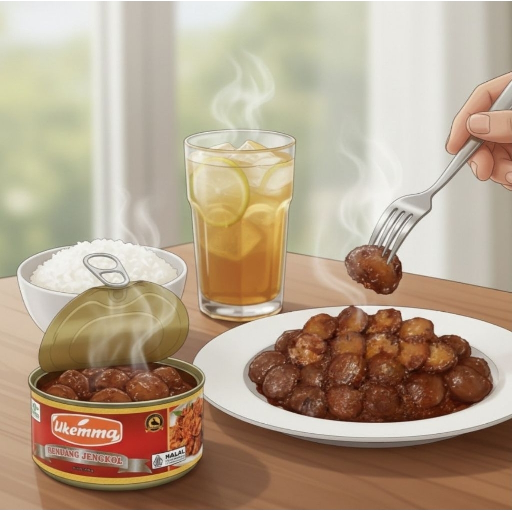 Rendang Daging Sapi Kaleng Dendeng Balado Kaleng  Mizaki 250 gr