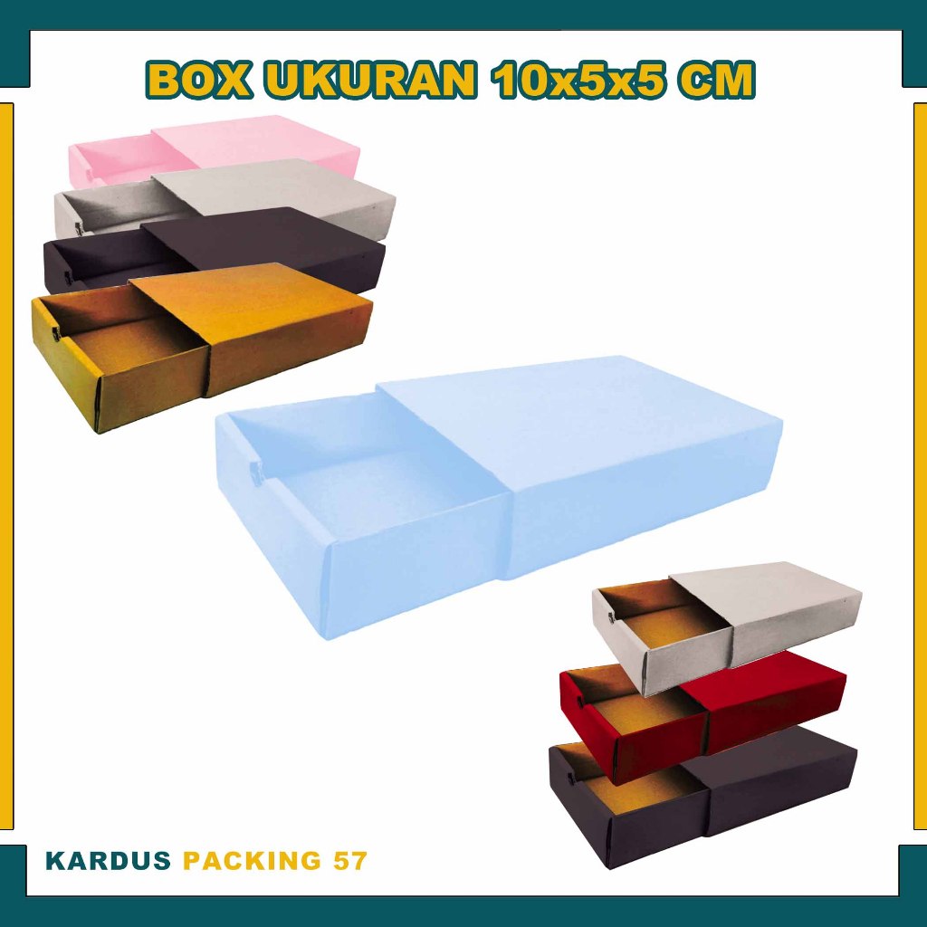 Box Sleding 10x5x5 Cm/ Box hotwells/ Kardus Slide