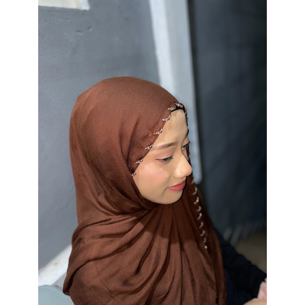 Pashmina payet mutiara eklusif handmade