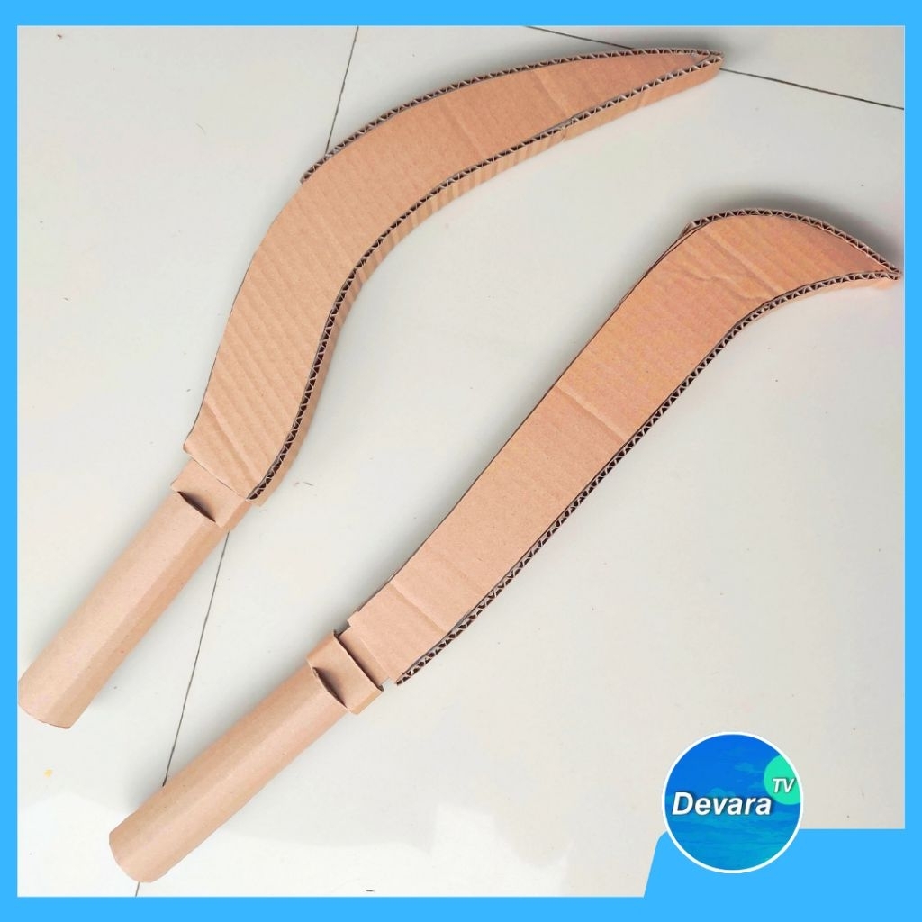 Mainan Senjata Pedang dari Kardus | Kerajinan Mainan dari Kardus