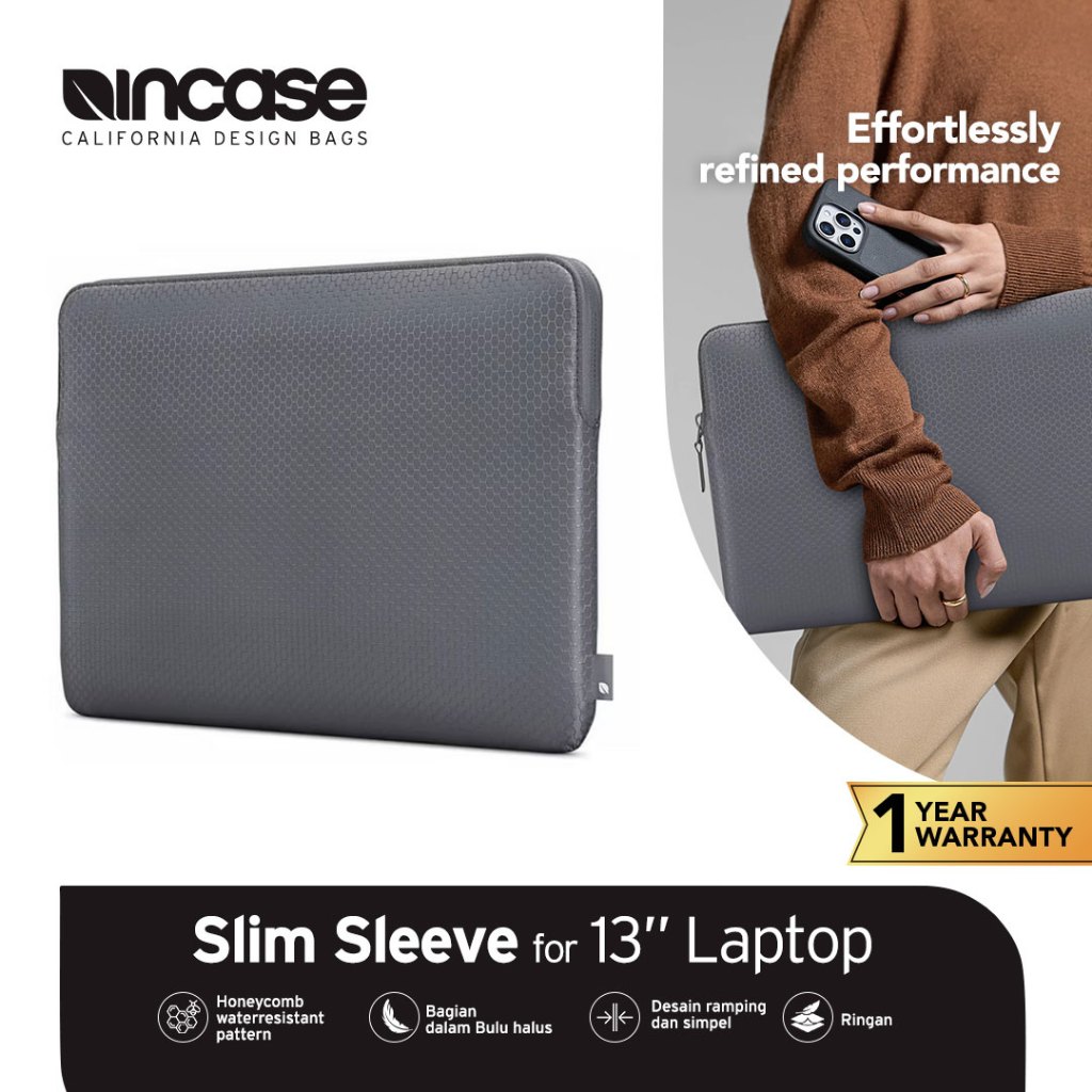 Incase Sleeve Macbook Air 13 Inch Honeycomb Ripstop  -  Tas Laptop | Tas Macbook pro 13 Inch | Sleev