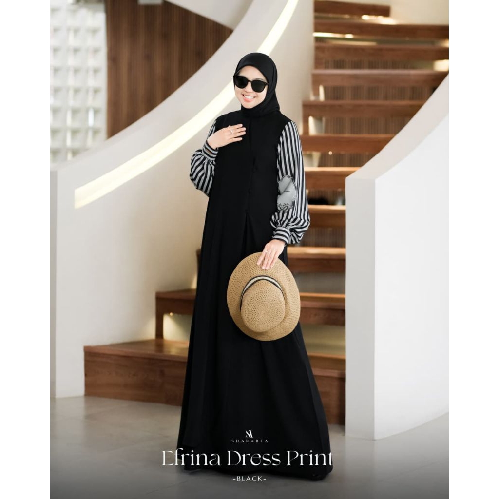Efrina Dress Print by Shararea / Efrina Dress by Shararea / Shararea Terbaru / Dress by Shararea