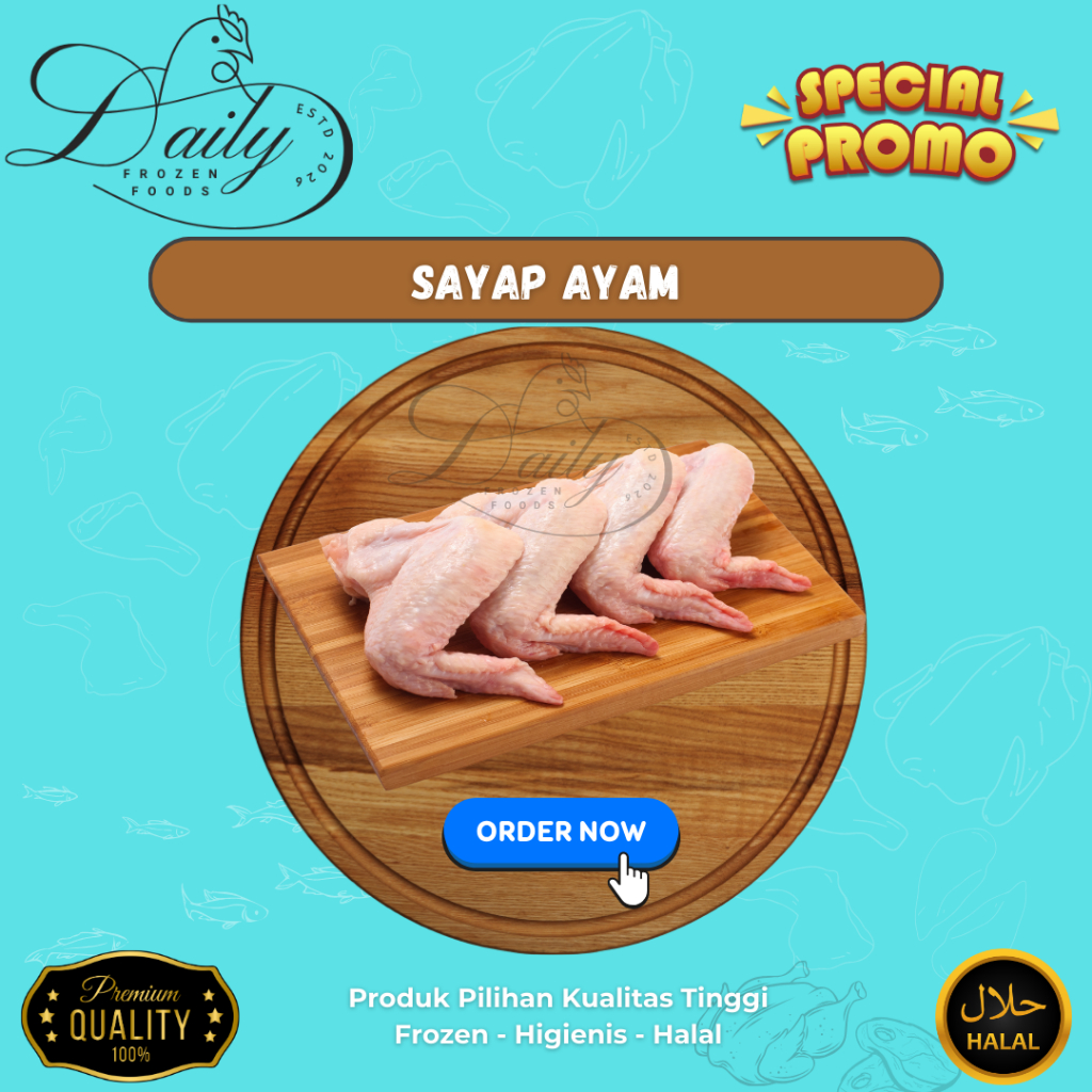 Sayap Ayam Frozen 1kg // Sayap Ayam Frozen Wings 1kg
