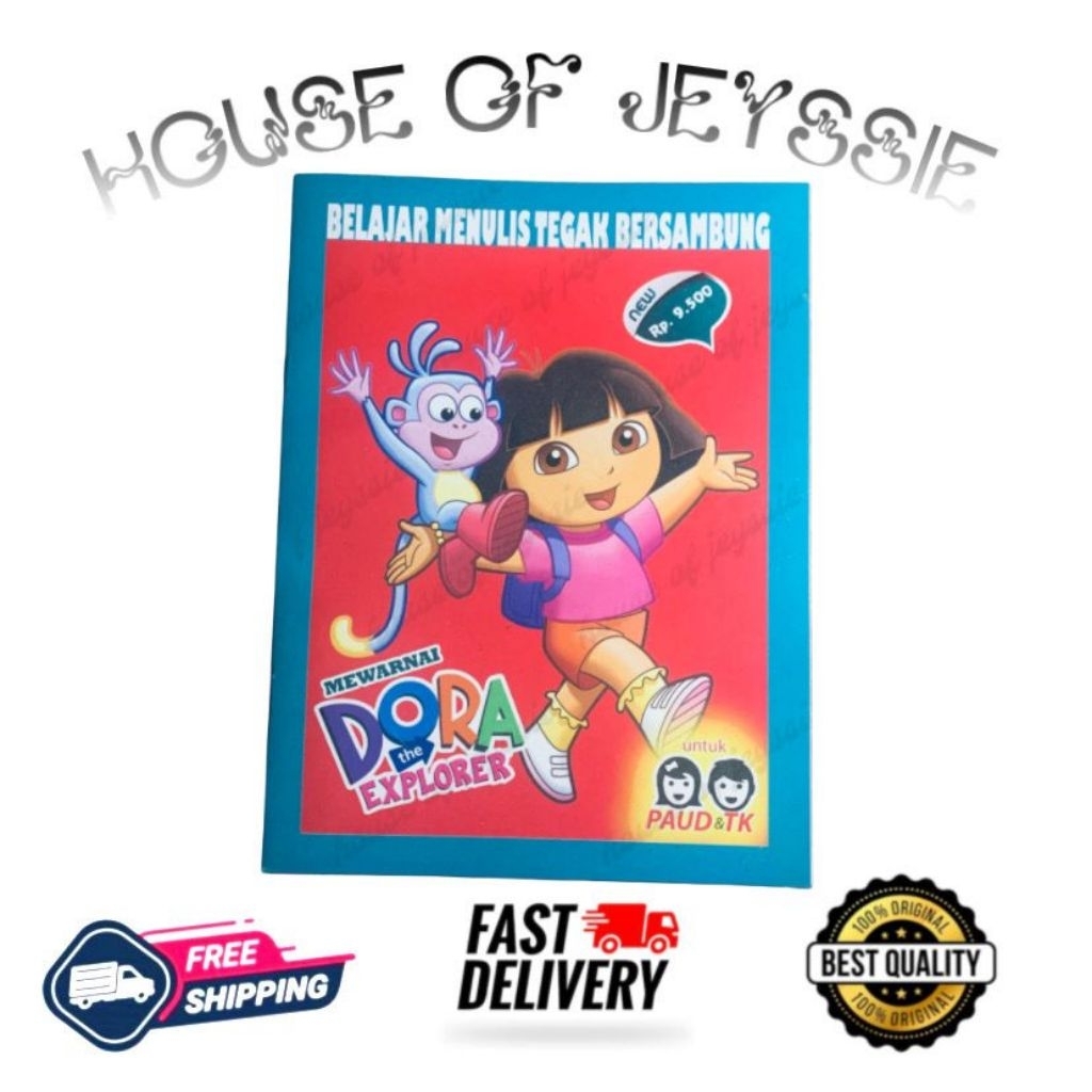 Buku anak Pintar Mewarnai - Dora