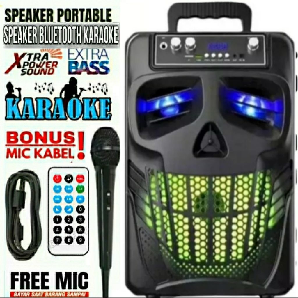 PALING BESAR UKURAN 8.8INC Speaker Bluetooth 7801 Speaker Subwoofer aktif Super Basss 8.8inc Subwoof