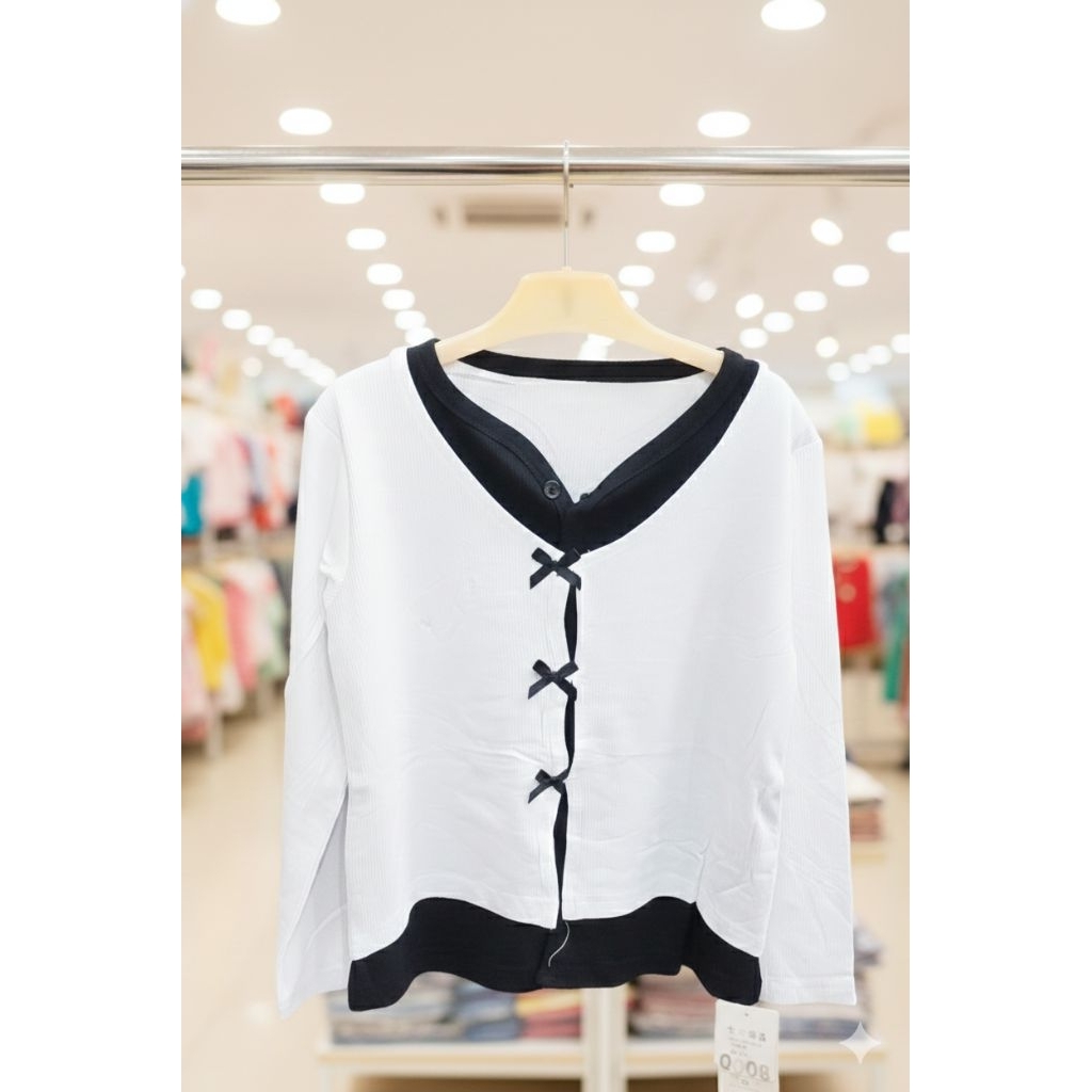Kaos Anak Panjang Cardigan