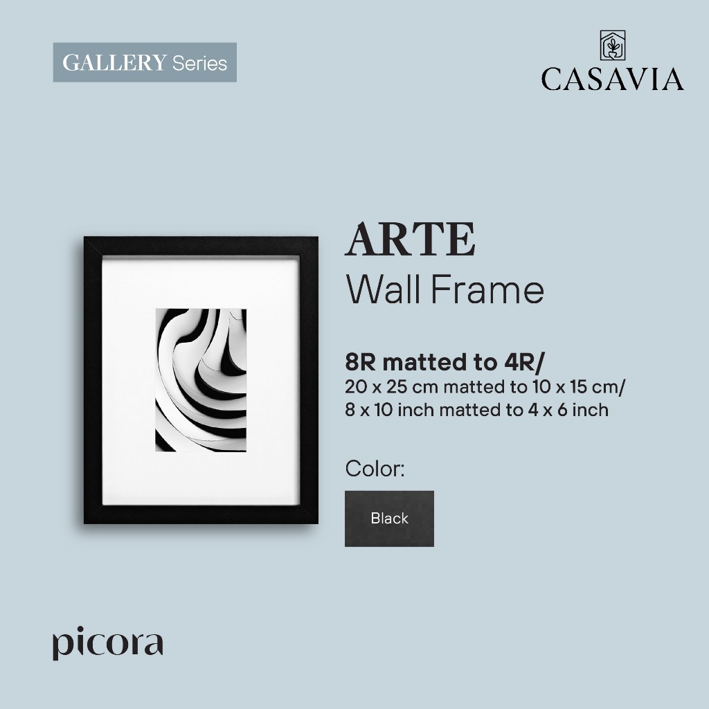 PICORA ARTE Wall Frame 20x25cm 8R/4R Pigura Bingkai Foto Dinding