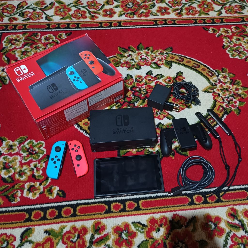 SALE 512GB NINTENDO Switch 1 V2 CFW FULLGAMES / VERSI 2, BUKAN V1 BUKAN OLED Fullset Mulus Mesin 202