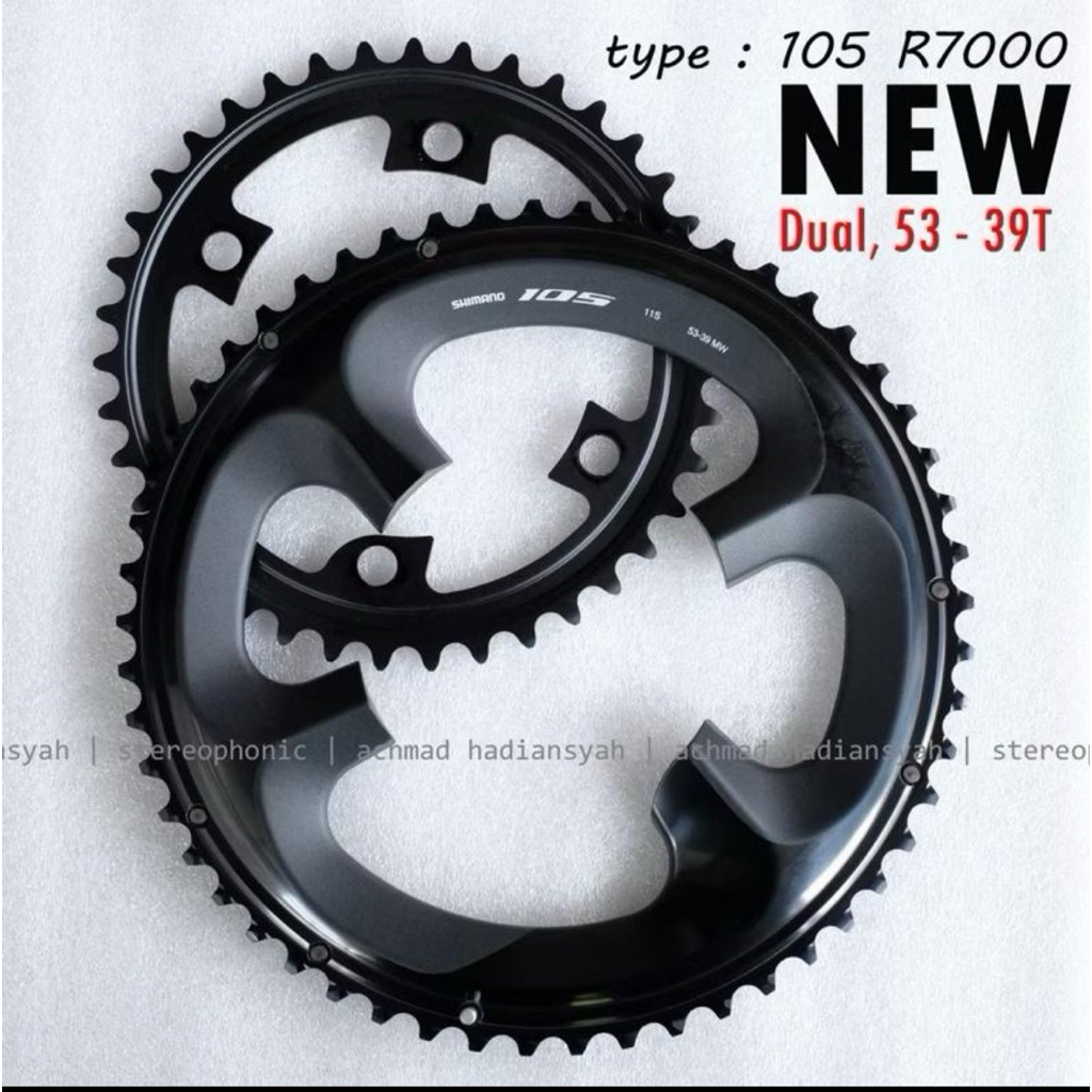 Chainring Shimano 105 R7000 53-39T Original