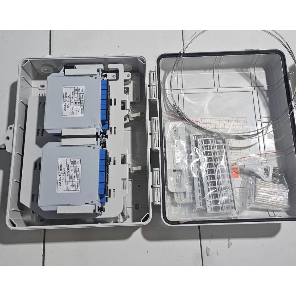 odp 48c isi 2pcs splitter bok 1*16 sc upc /odc mini isi  2pcs splitter bok 1*16 sc upc