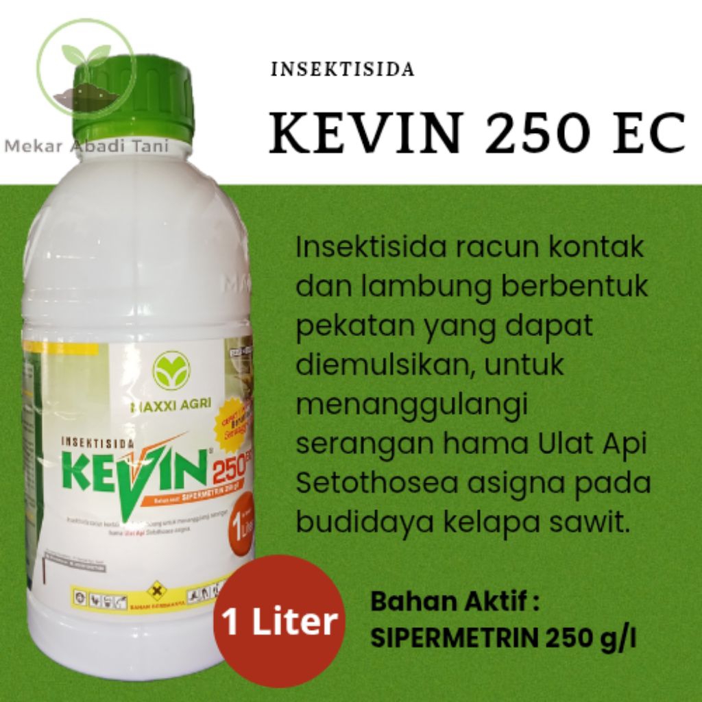 Insektisida KEVIN 250 EC (1 liter) Berantas Hama Serangga Pemakan.
