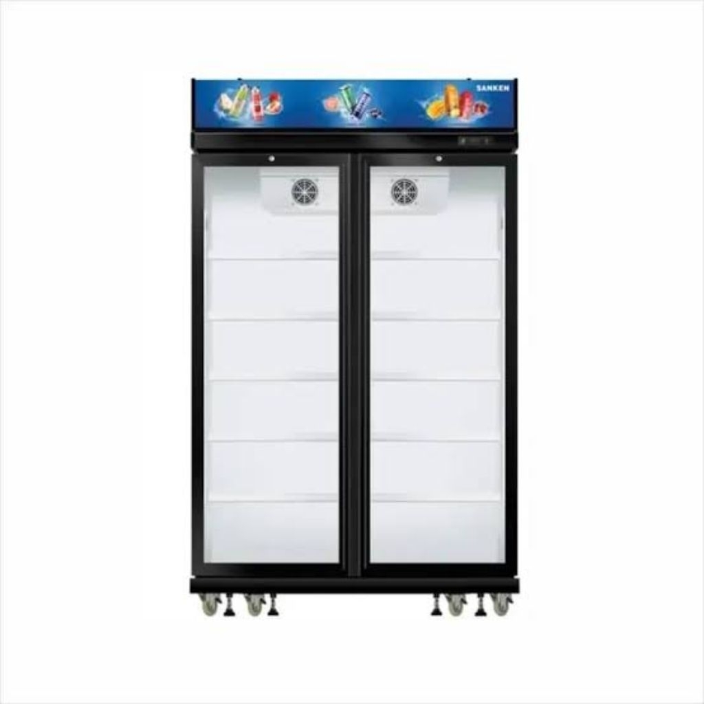 SANKEN SRS-1060 SHOWCASE 2 PINTU 1000L LOW WATT - GARANSI SRS 1060