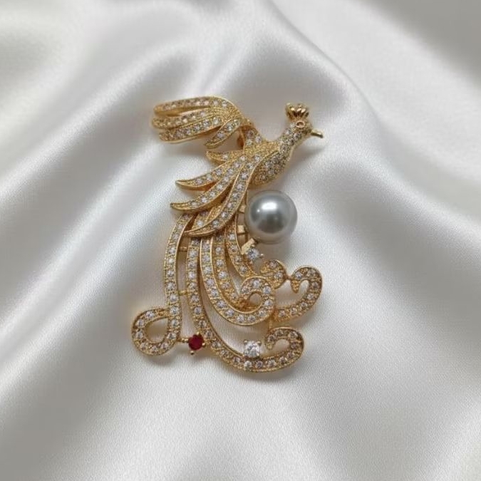 BROS HEWAN BURUNG CENDRAWASIH MUTIARA ASLI AIR TAWAR BERSERTIFIKAT, BROS BAJU KEBAYA HIJAB KHIMAR JI