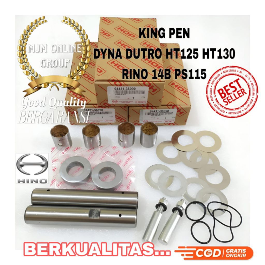 KING PEN KING PIN AS DYNA DUTRO HT125 / HT130 ASLI 1SET