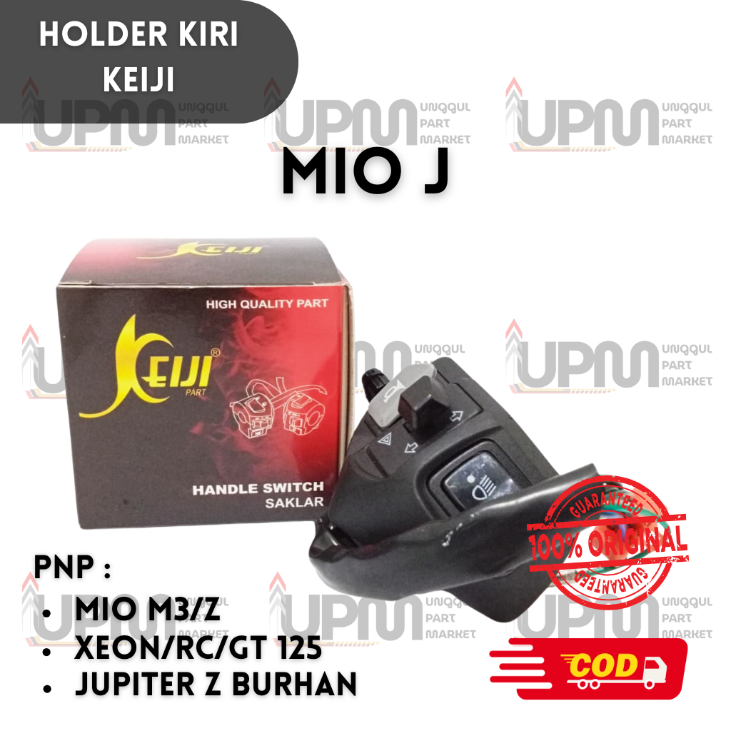 HOLDER KIRI MIO J / MIO M3 (MDF HAZARD) (44D) SAKLAR LAMPU KEIJI