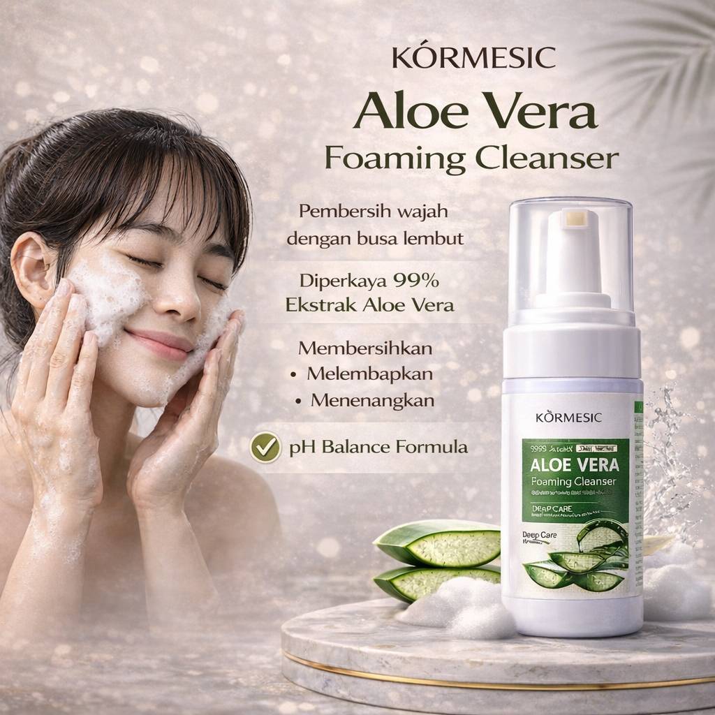 Kormesic 99 % Extract AloeVera Foaming Cleanser