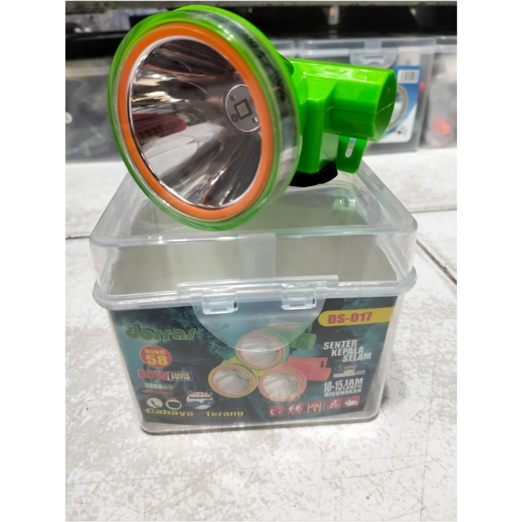 COD~Dorras DS-017 Senter Kepala Selam 85 Watt Tahan Lama