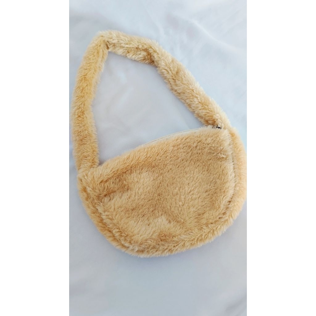 Tas Cewek Bulu Cantik dan Lucu, Tas Bahu Imut Terjangkau