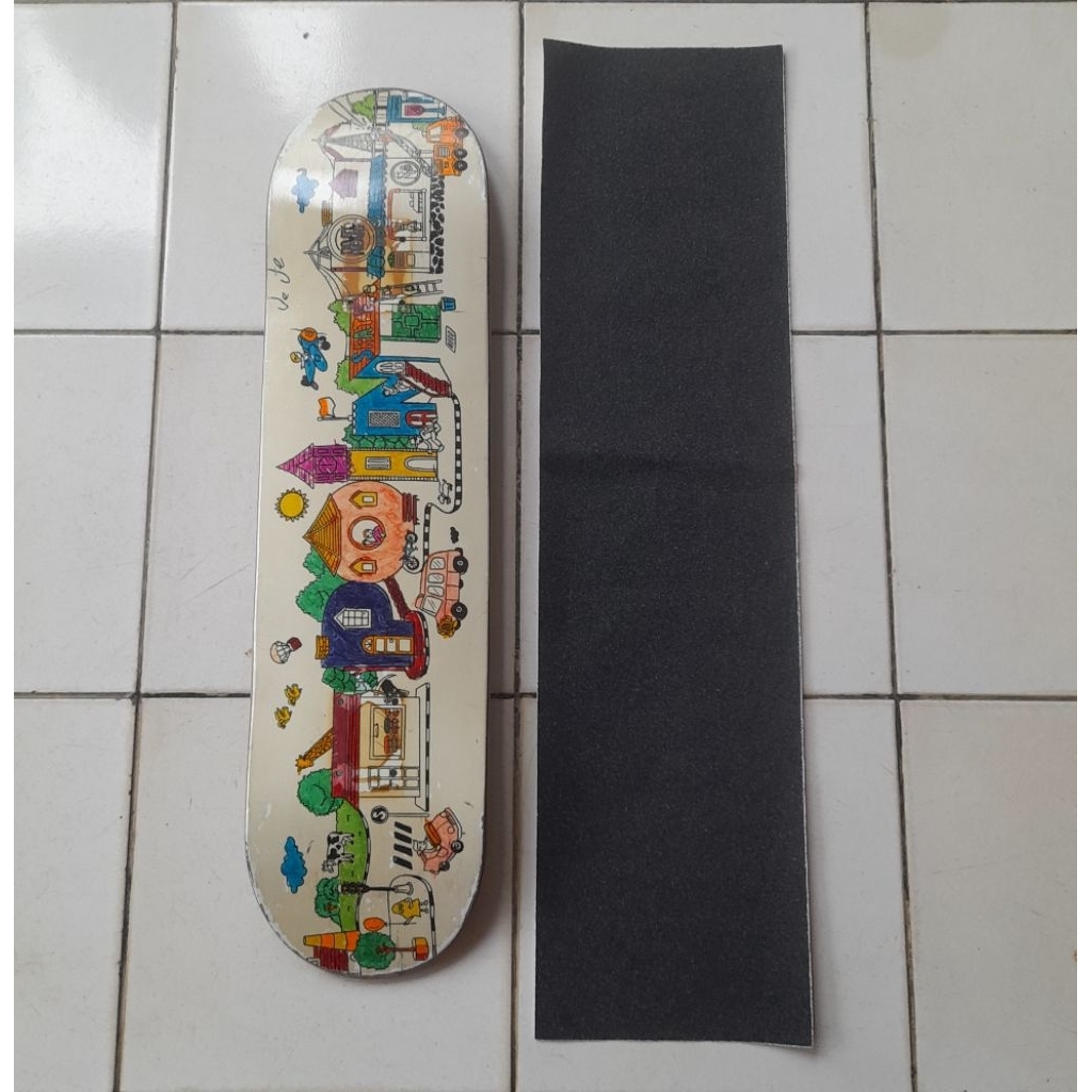 Skateboard Deck Do By Heart 7.25 + free griptape second / bekas
