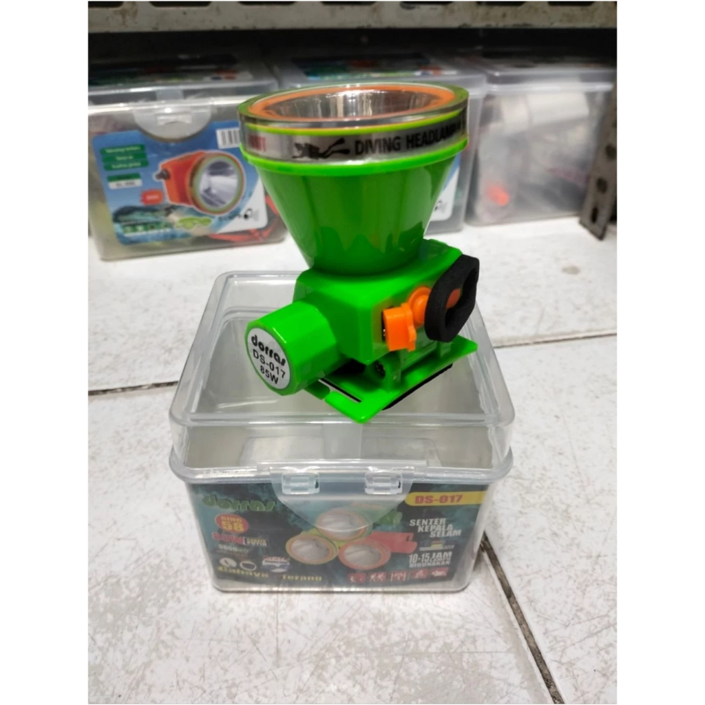 TERMURAH Dorras DS-017 Senter Kepala Selam 85Watt Tahan Lama