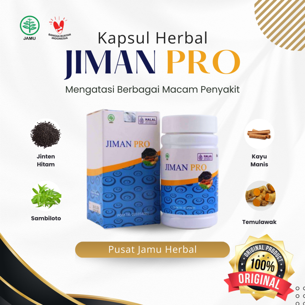Jamu Kapsul Jiman Pro | 100% ASLI |AGEN RESMI JIMAN PRO