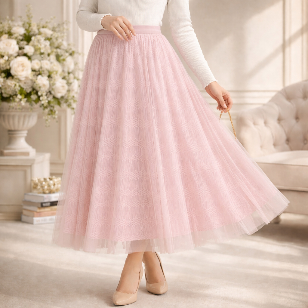 Daffi Hijab - Isvara Skirt Series - Rok Korean Style A Line Skirt - Rok Tutu Korean Style