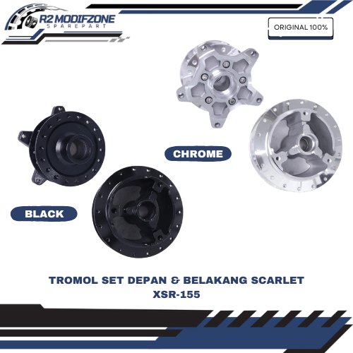 Tromol Hub Set Depan & Belakang XSR-155 "Original Scarlet"