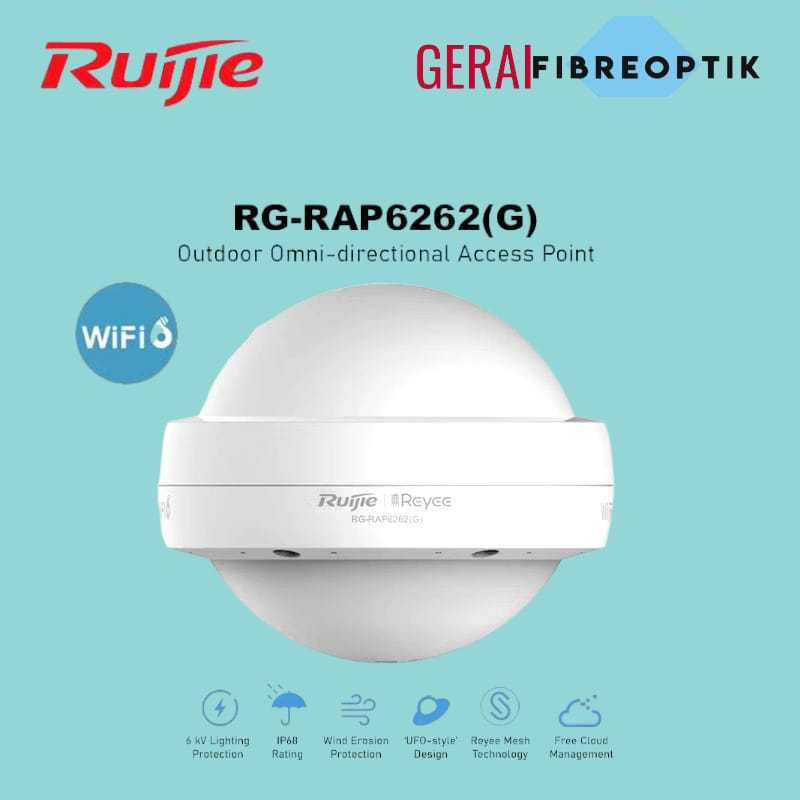 Ruijie RG-RAP6262(G) RUIJIE Akses Poin Omni-direksional Outdoor Wi-Fi 6 - GFO