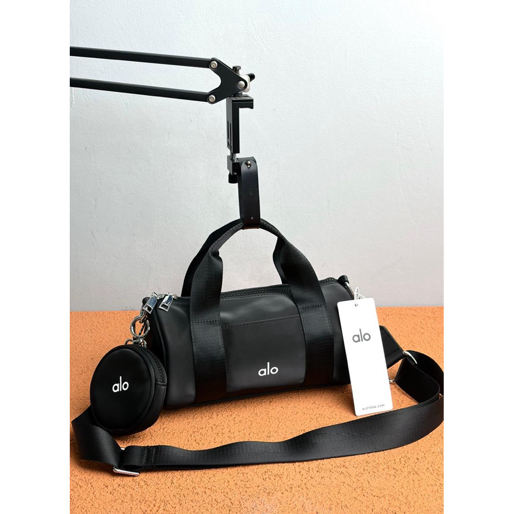 TAS BARREL SPORT MINI 25cm / TAS SPEEDY SELEMPANG TRAVEL KECIL UNISEX WATERPROOF HITAM