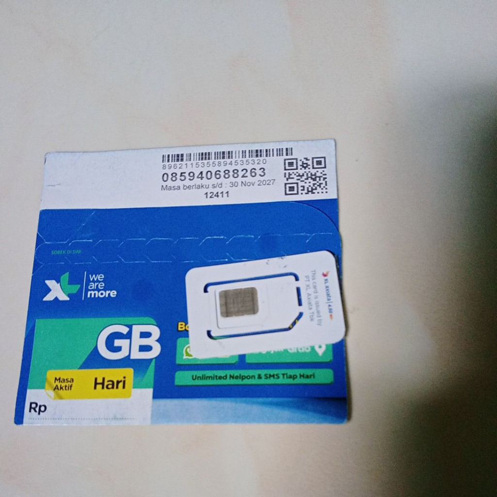 paket internet perbulan+kartu XL