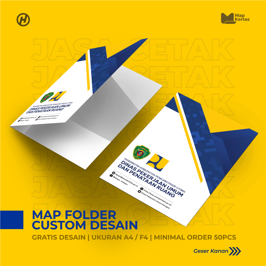CETAK MAP FOLDER CUSTOM DESAIN - MAP STOPMAP A4