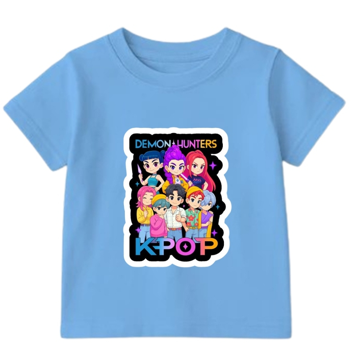 Baju Anak Kpop Demon Hunter Family 2-10 Tahun - Kaos Huntrix Anak - Kaos Kpop Rumi