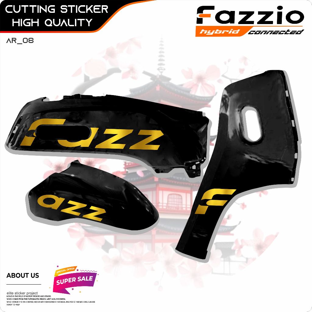 STRIPING CUTTING FAZZIO/SC.106/STIKER FAZZIO/STRIPING FAZZIO /STIKER CUTTING FAZZIO/TULISAN FAZZIO