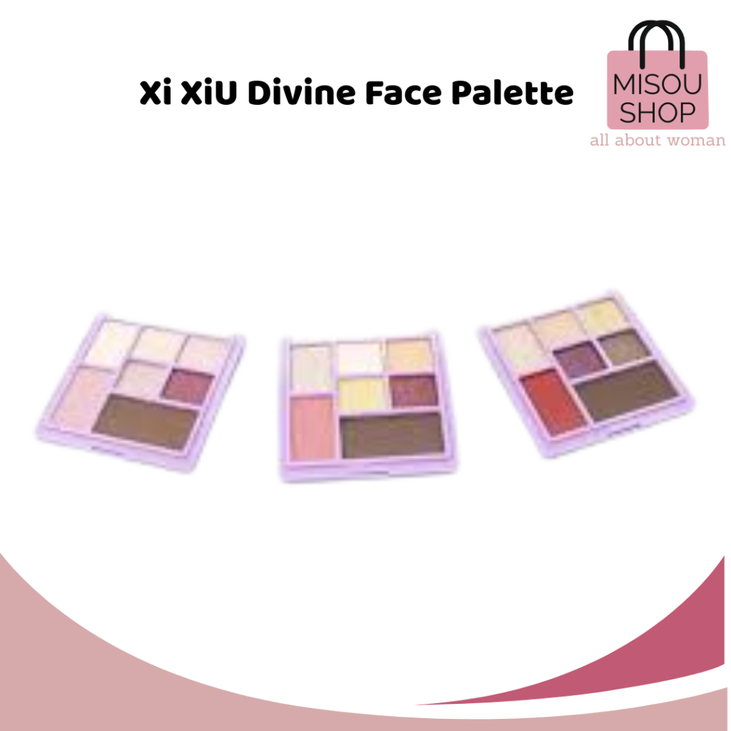 Xi XiU Divine Face Palette | All-in-One Makeup Palette | Eyeshadow Highlighter Blush Contour