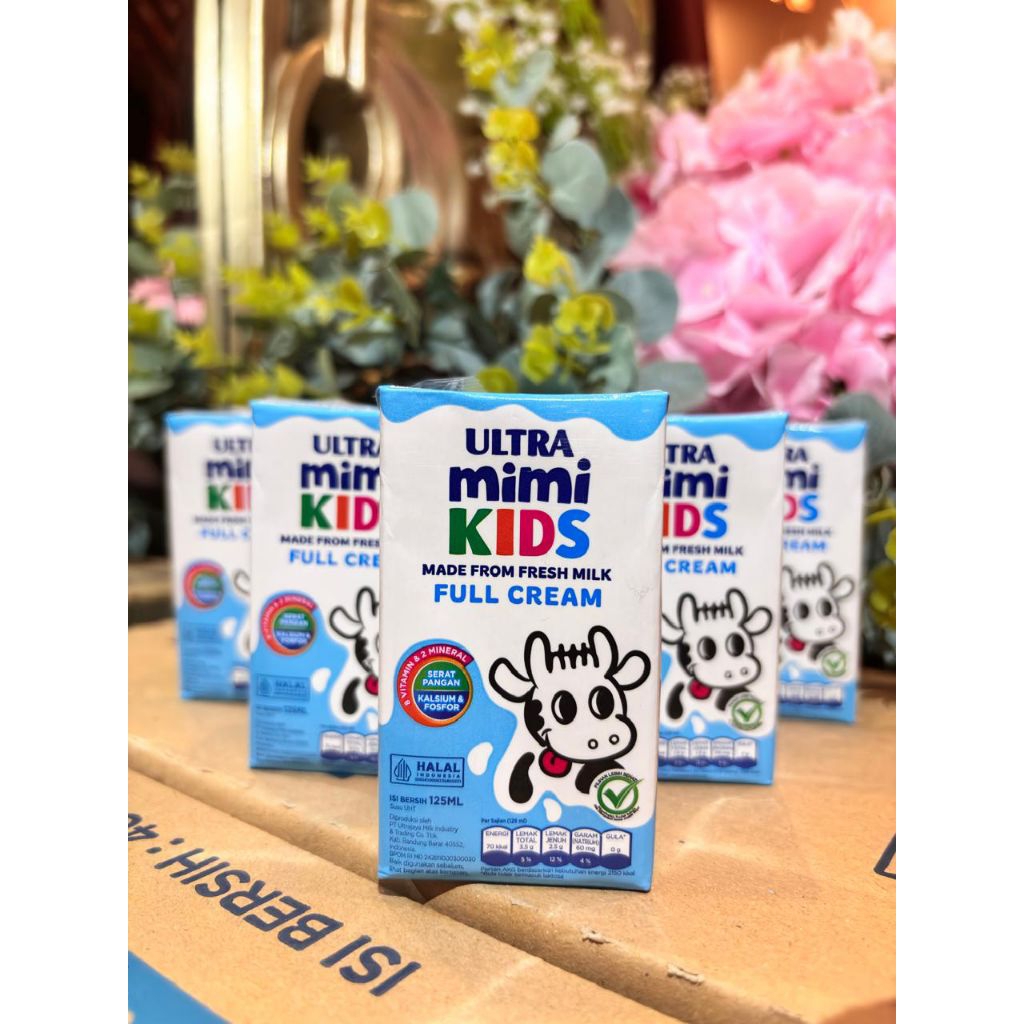 (Khusus Dalam Kota Palembang, Expired 2027,Maksimal Order 2 Karton) Susu UHT Ultra Mimi Kids Full Cr