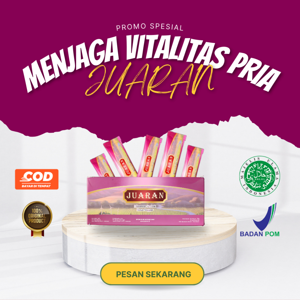 [FLASH SALE] Juaran | Rahasia Pria Tangguh Tanpa Efek Samping | Minuman Andalan Para Pria #Pria Juar